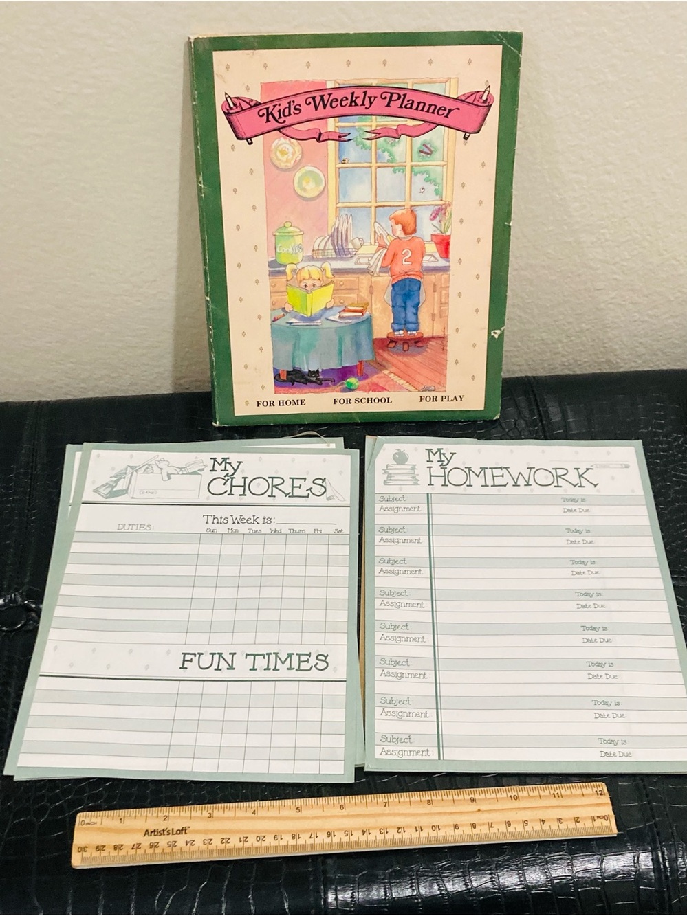 Kid's‎ Weekly Planner Note Sheets with Folder